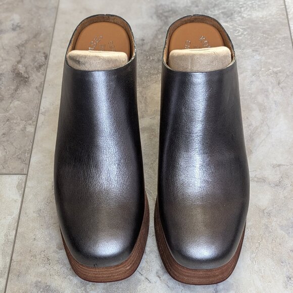 NEW Kork-Ease Silver 'Veronica' Heeled Clog (women's 8) - Picture 4 of 10